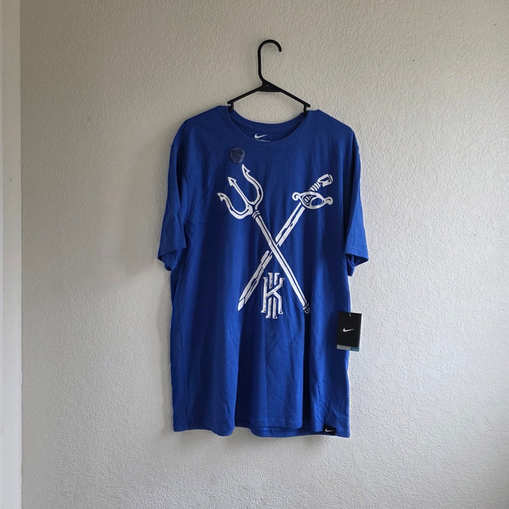 Nike Mens Blue Kyrie Irving Graphic T-Shirt XL Dri-FIT Basketball